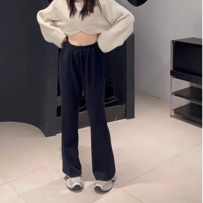 早秋新款特体大码260斤可穿宽松显瘦时尚百搭松紧腰休闲裤202