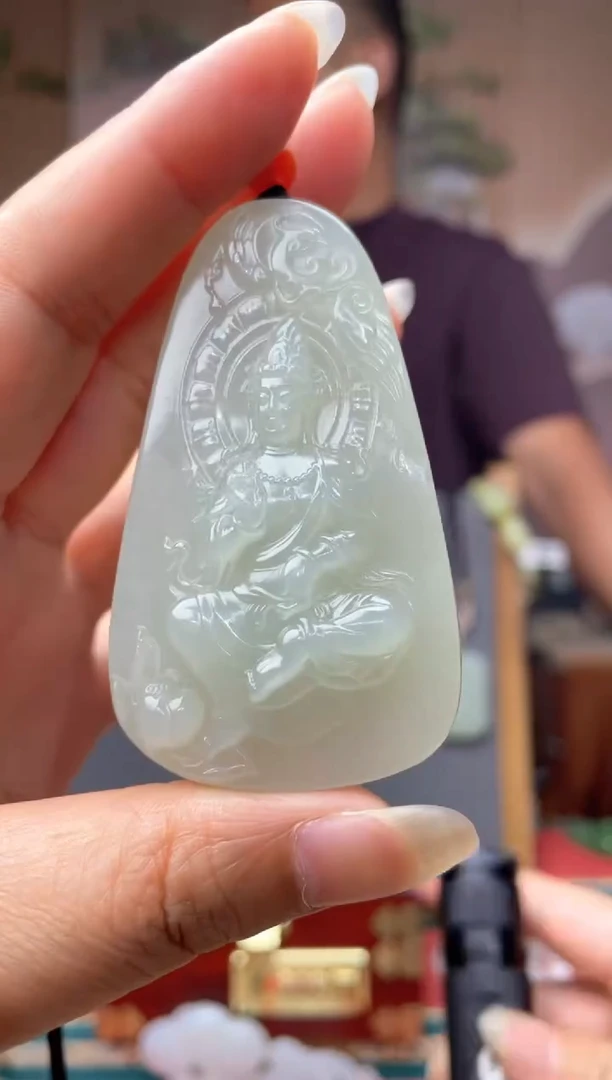 和田玉未镶嵌颈饰拍一发一