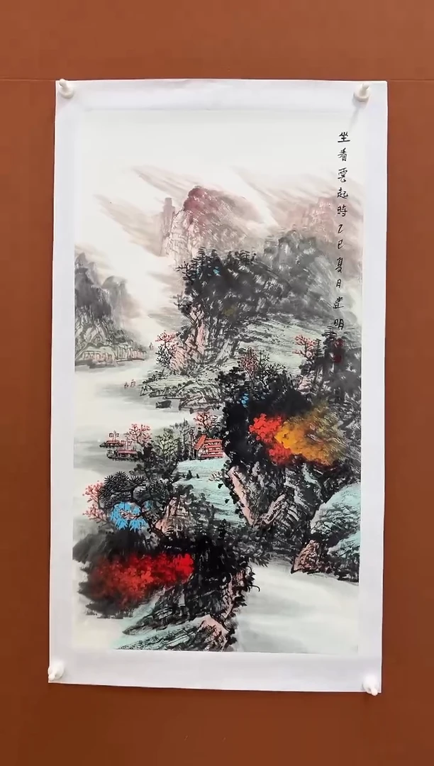 国画童建明三尺整张山水