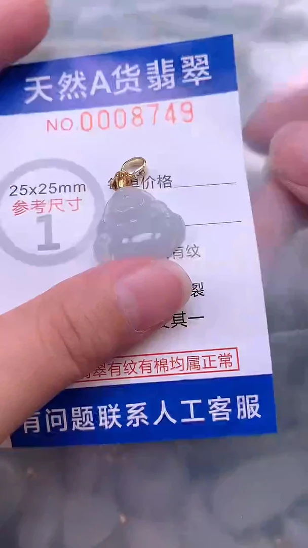 翡翠未镶嵌吊坠(不含链)1
