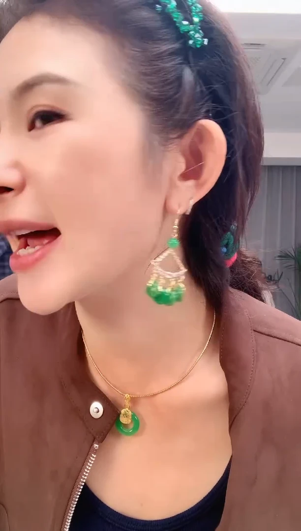 无合金2781多珠耳坠