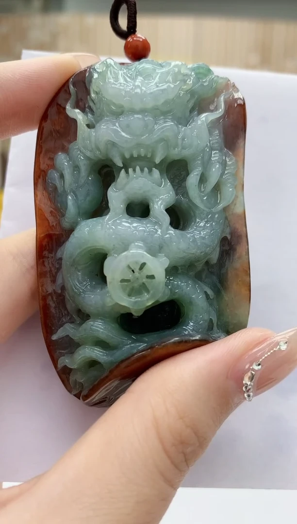 定制翡翠未镶嵌4812jw-毛货挂件67