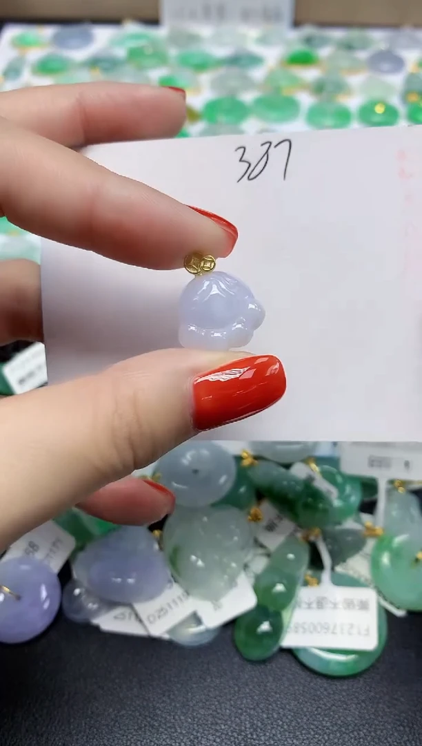 颈饰未镶嵌翡翠天然缅甸翡翠A货翡翠百元以上9元证书费自理