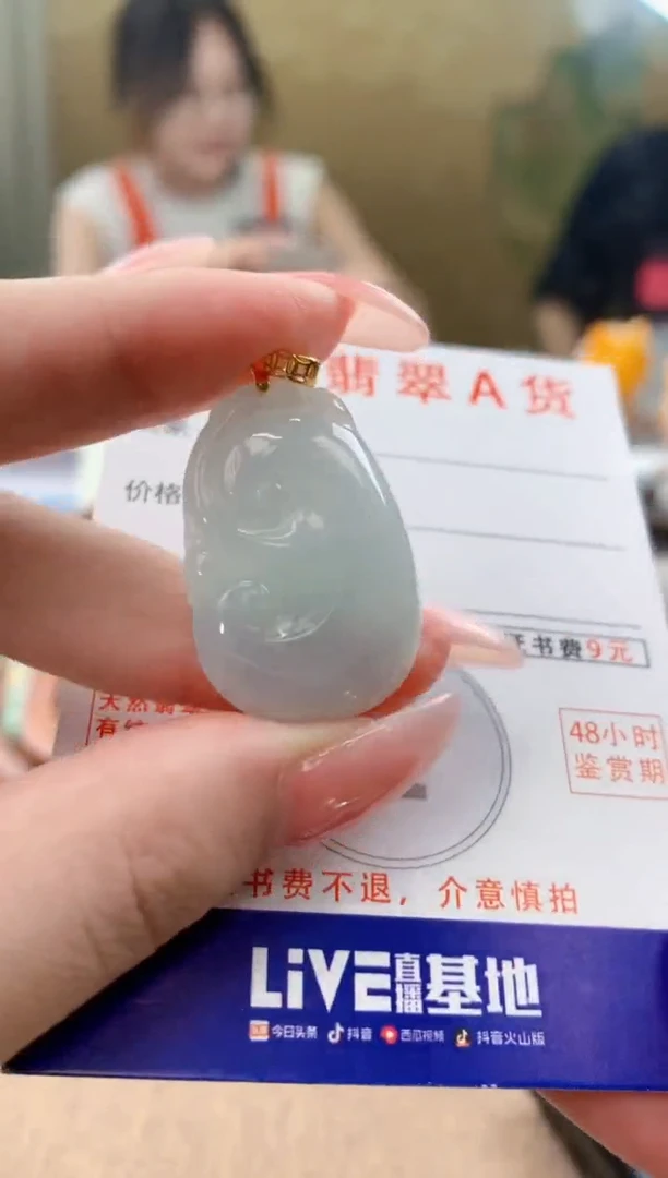 颈饰未镶嵌翡翠天然A货翡翠挂件