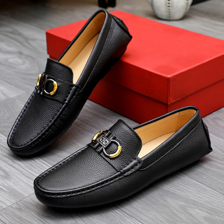 豆豆鞋男款2025爆款潮牌豆豆鞋一脚蹬皮鞋低帮韩版潮流驾车鞋