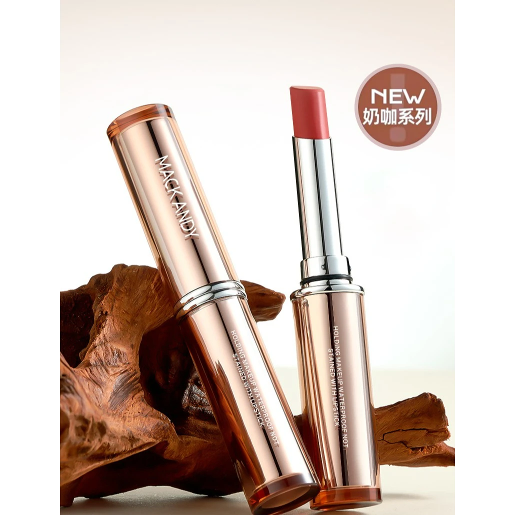 玛可安迪持妆防水不沾杯口红哑光丝绒雾面口红显白复古不易掉色