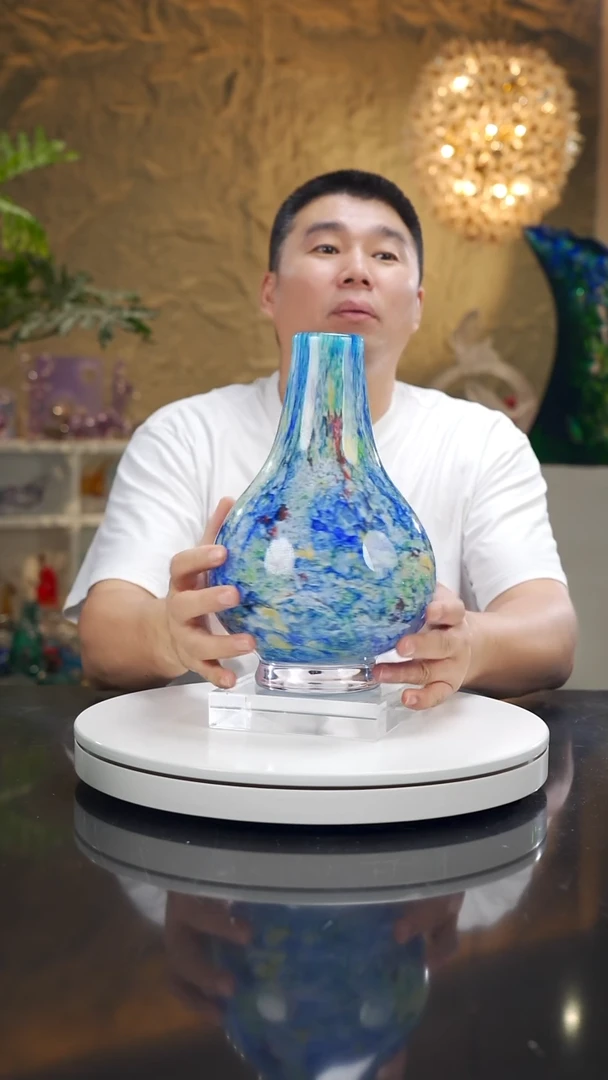 摆件福利设计款莫奈花瓶摆件