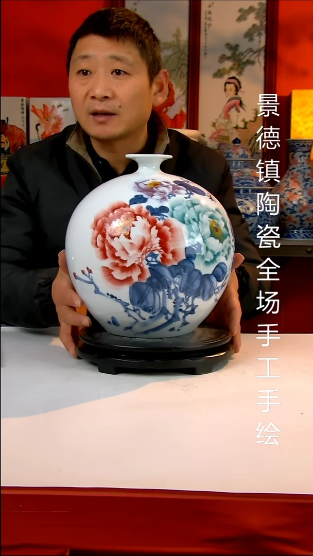 摆件陶瓷景德镇陶瓷 全场手工手绘