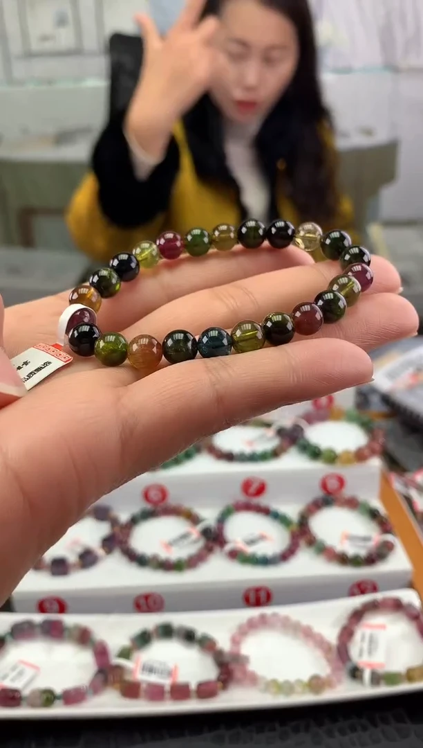 未镶嵌手串碧玺多样性发一条