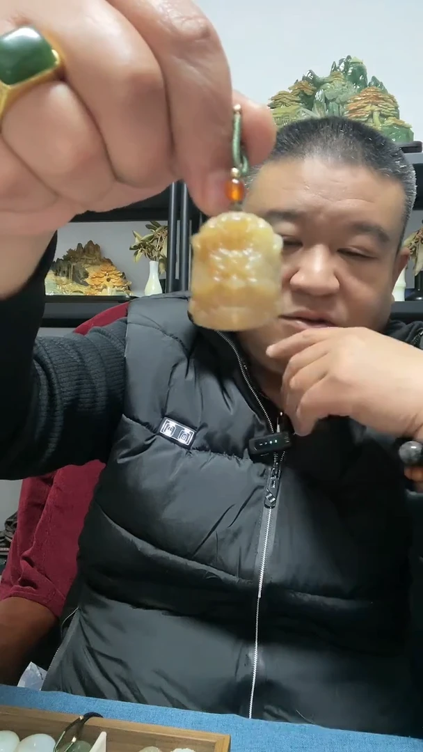 吊坠(赠链)未镶嵌和田玉大黑天财神吊坠