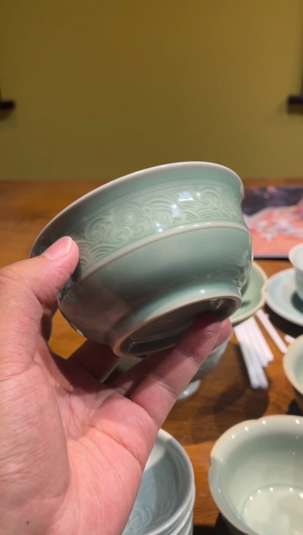 瑕疵4.5海浪碗1只