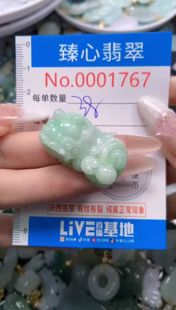 翡翠未镶嵌吊坠(不含链)1767