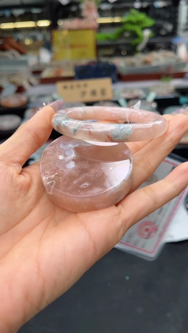 石英质玉手镯未镶嵌54圈口（赠品镯心）6511490