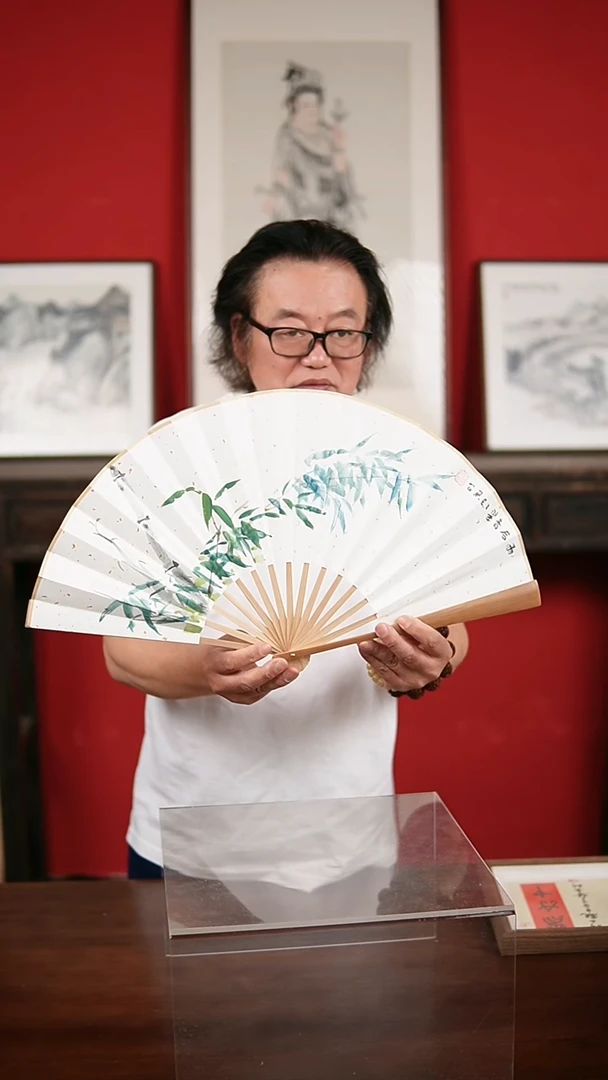 国画手绘手写-10寸扇子