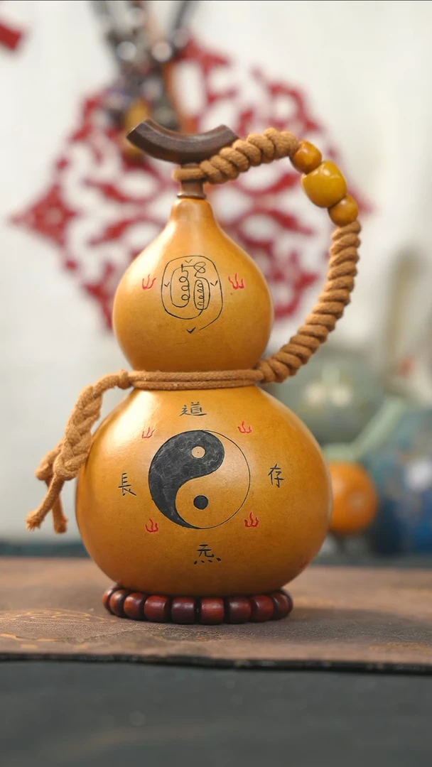 【闪购商品】RY131大漆酒葫芦不包手串及旋转底座