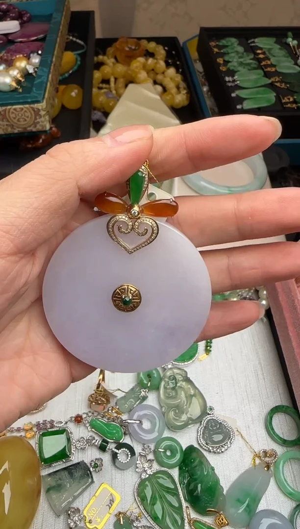 颈饰未镶嵌翡翠翡翠平安扣