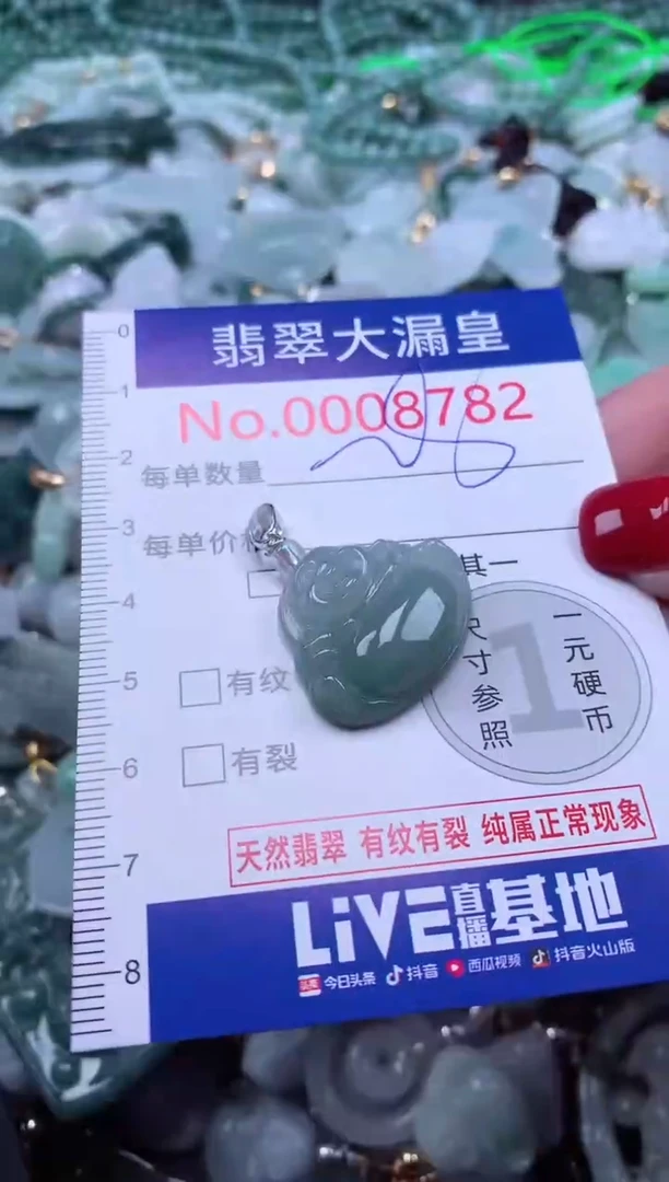 颈饰未镶嵌翡翠8782