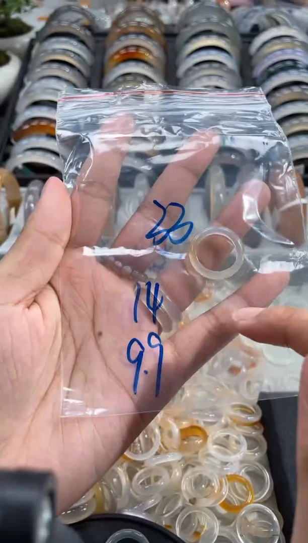 玛瑙/玉髓戒指未镶嵌33