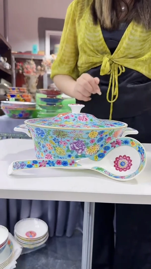 瓷片10英寸公主堡1个加大汤勺1个