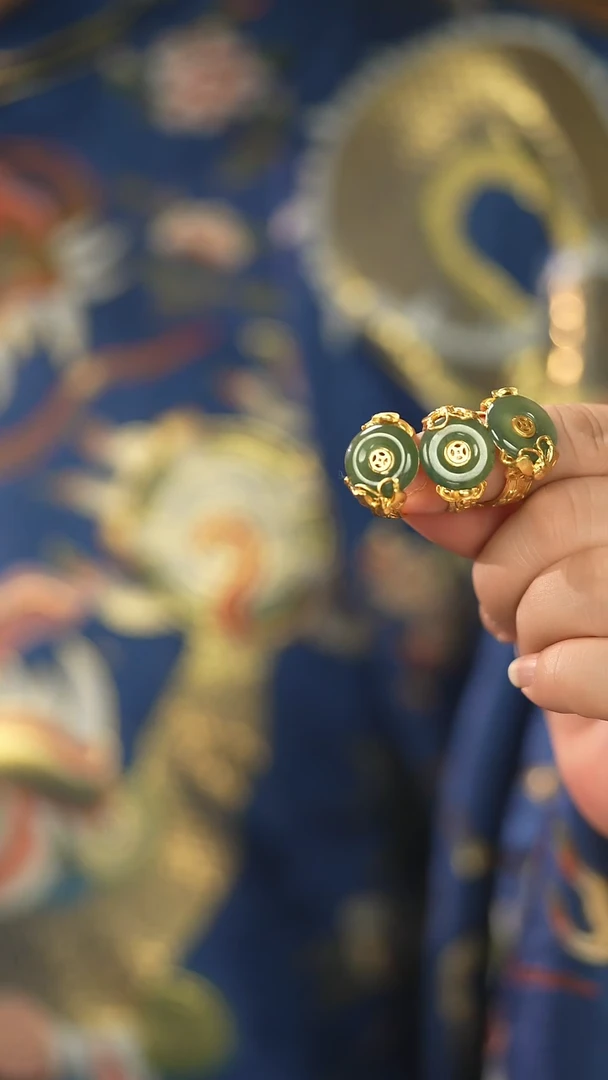 【闪购商品】翡翠戒指银S925镶嵌新款 多样性发一