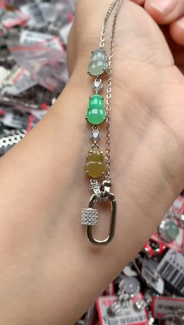 银S925镶嵌戒指翡翠天然A货缅甸翡翠