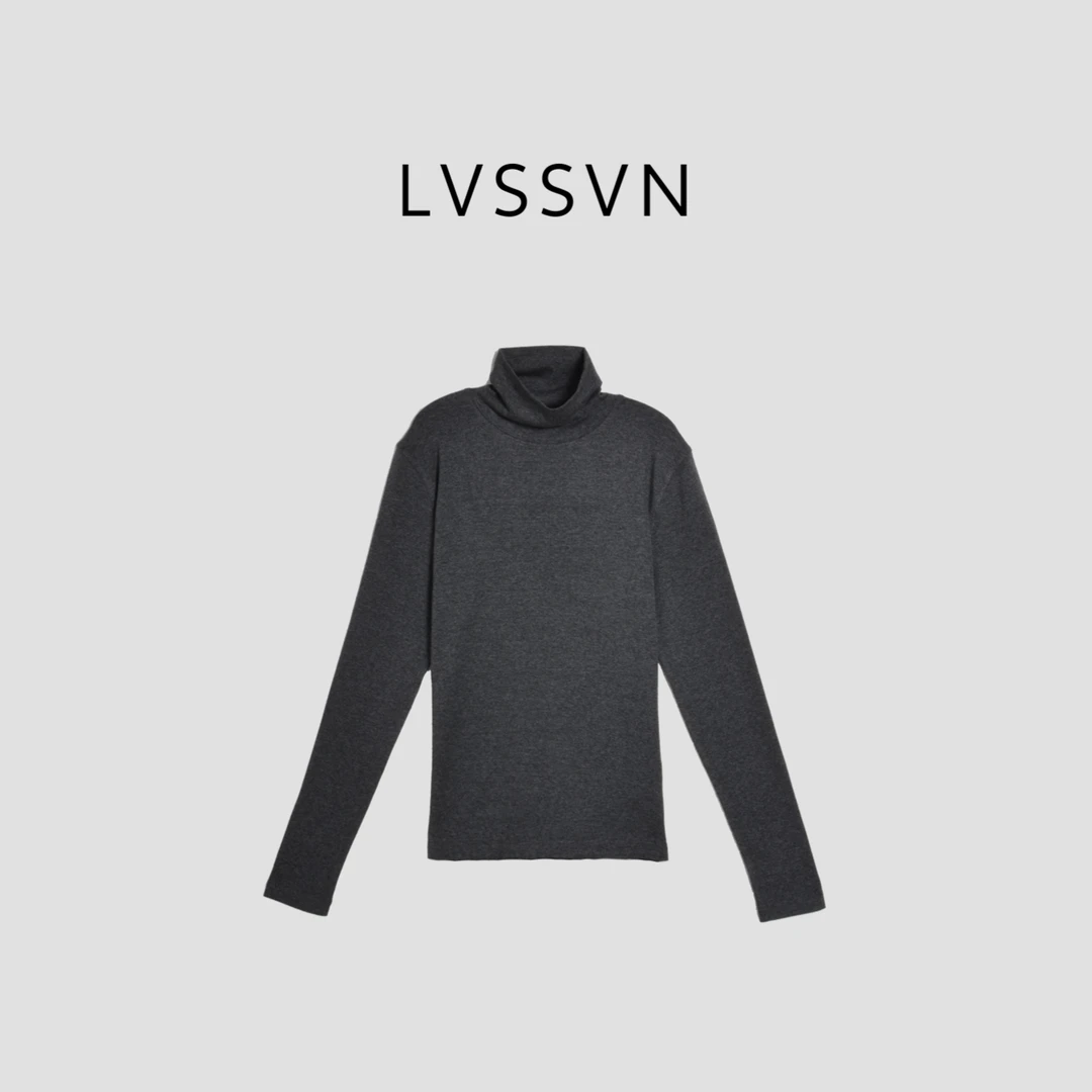 LVSSVN/露裳2025羊绒混纺轻奢气质女士T恤上衣 X-31764