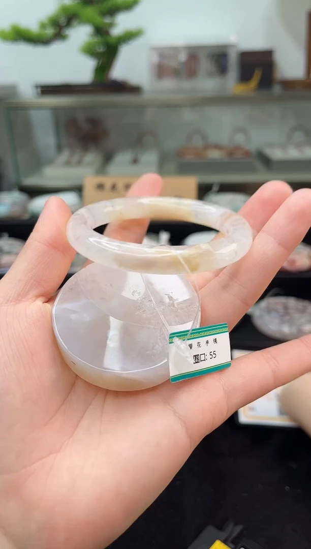 未镶嵌手镯石英质玉55圈口（赠品镯心）1541370