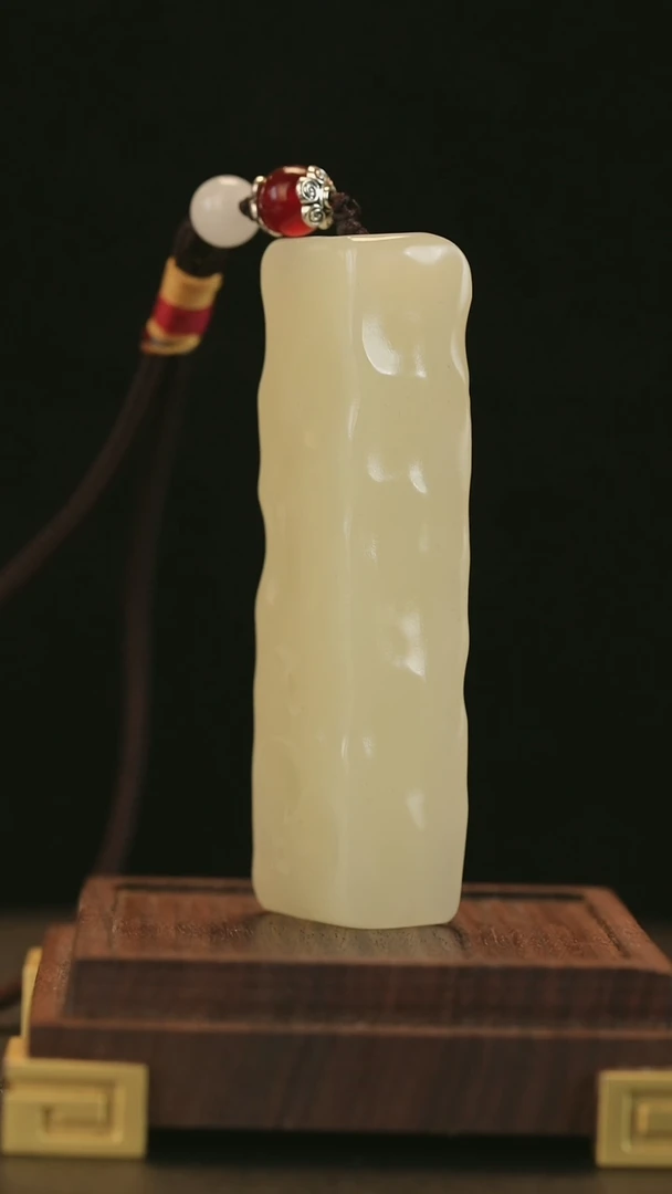 云南石石锤纹奶酪手把件