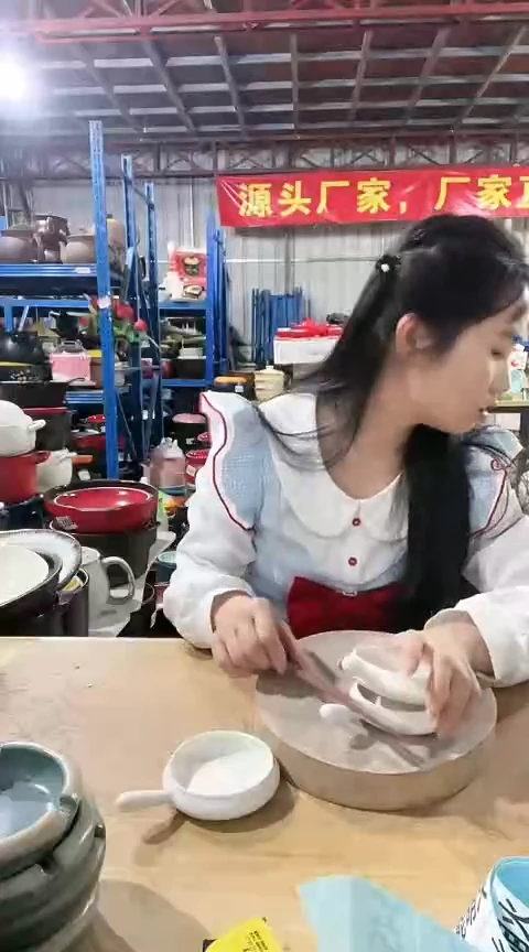 陶瑕疵白色手把碟4个不可明火