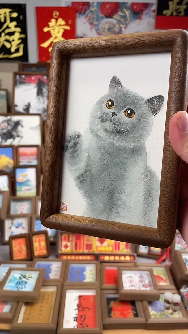 国画纯手绘书法绘画作品