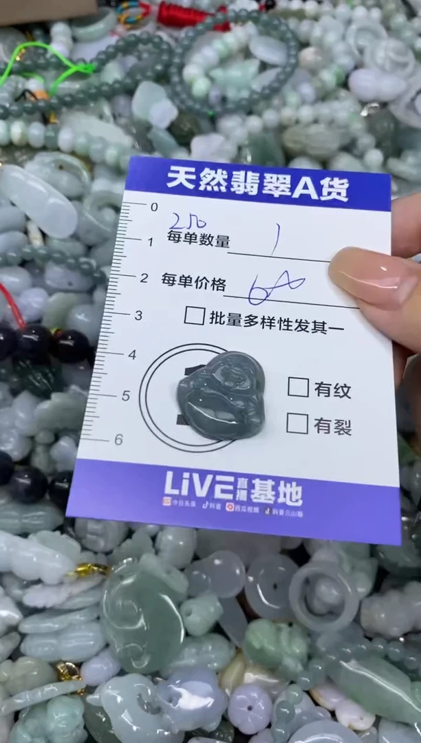 颈饰未镶嵌翡翠天然翡翠A货批量多样性发一件