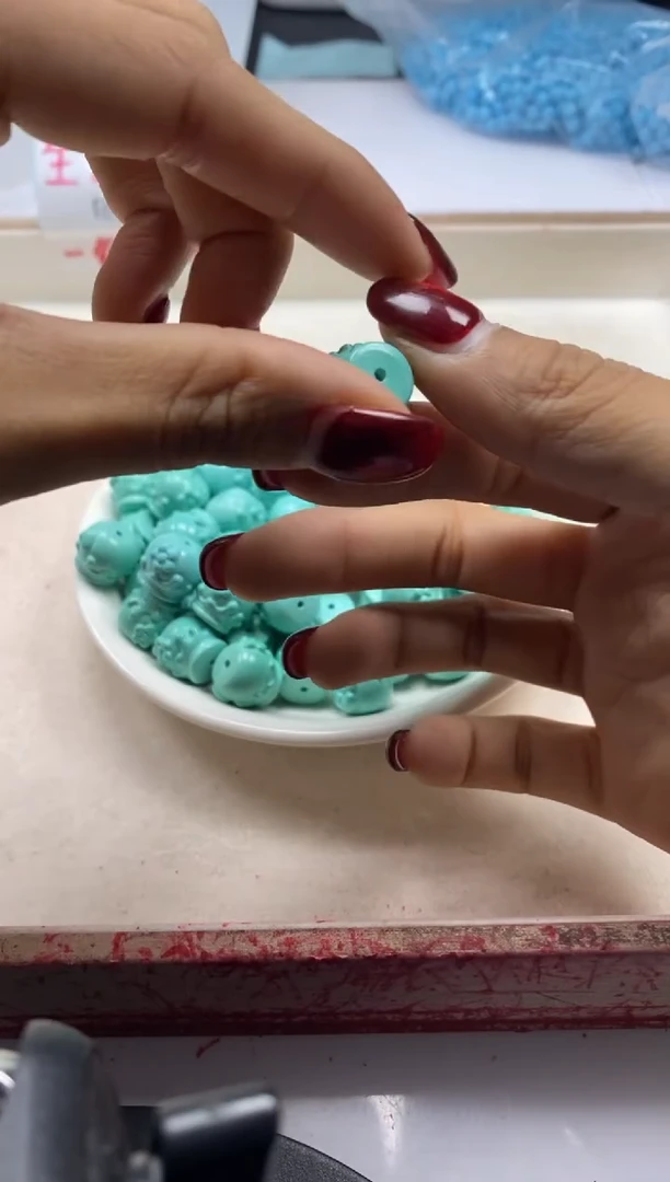 【闪购商品】玛瑙/玉髓颈饰银S800镶嵌x1117高瓷绿松糖罐子11*14m*1