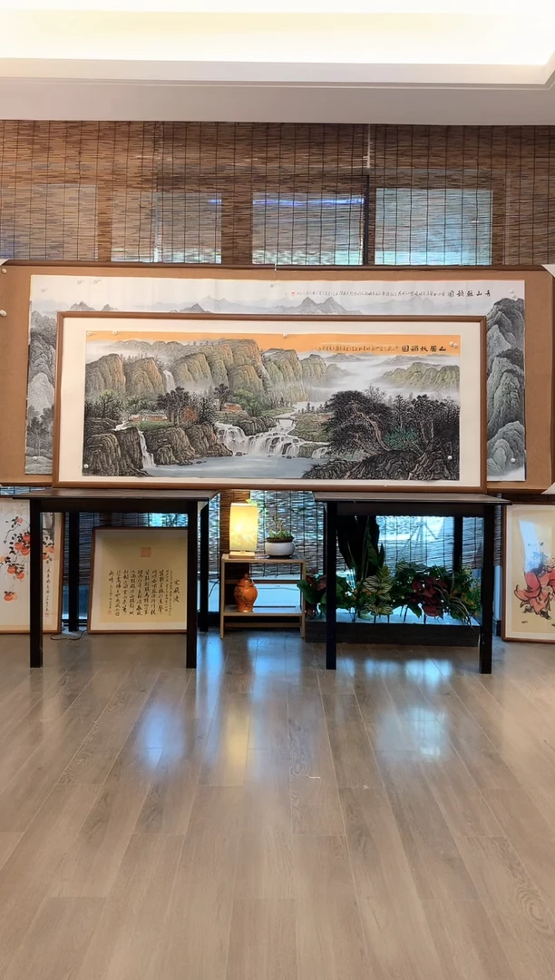 国画画芯纯宣纸纯手绘180*70cm