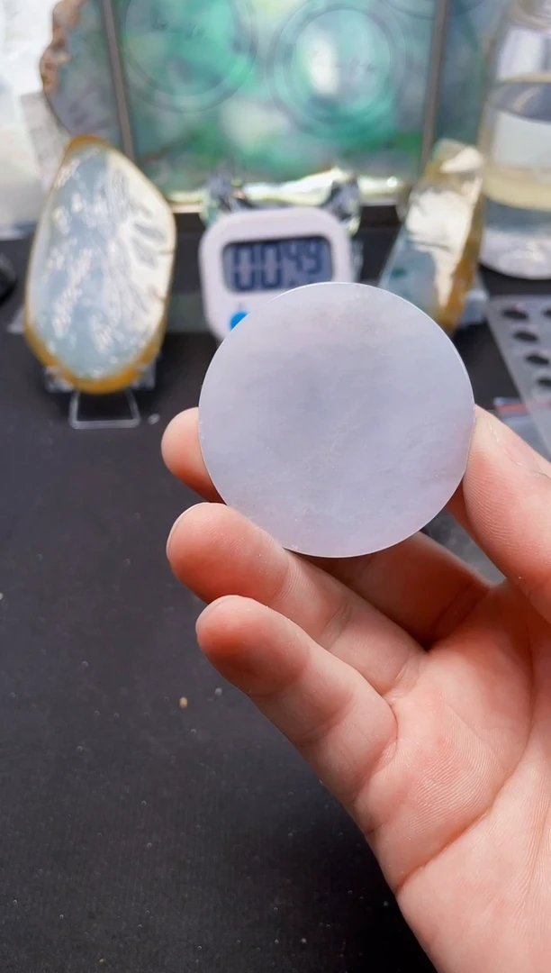 定制翡翠未镶嵌清***柳翡翠777