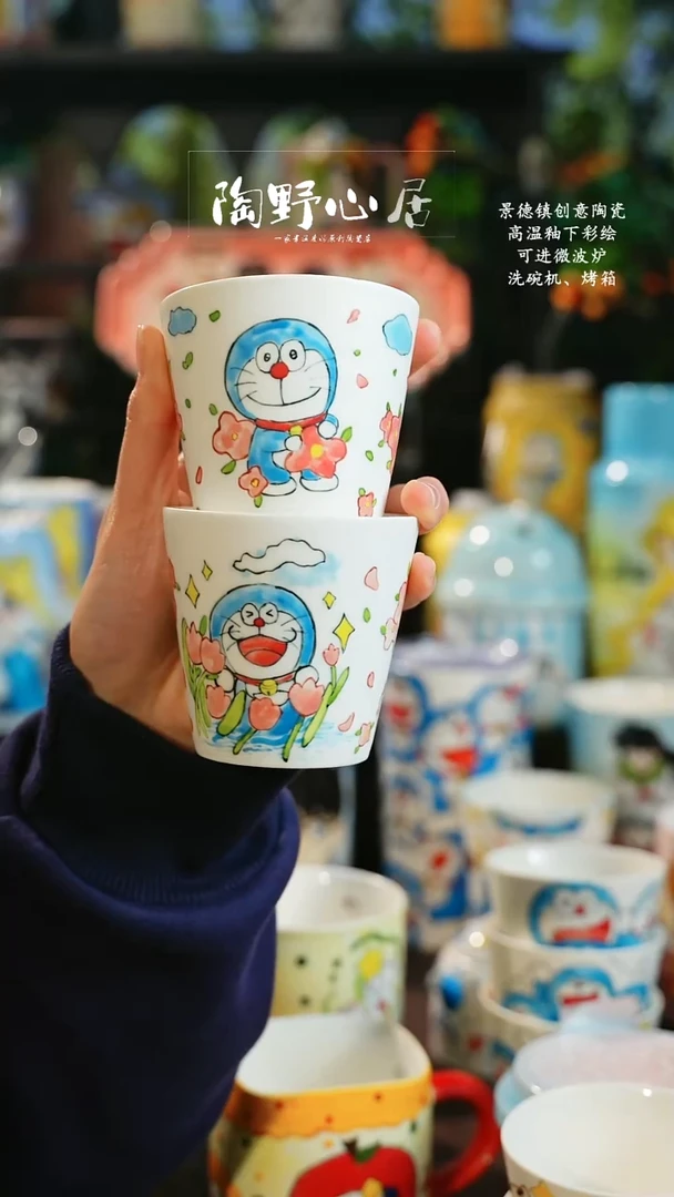 景德镇高温釉下彩纯手工手绘