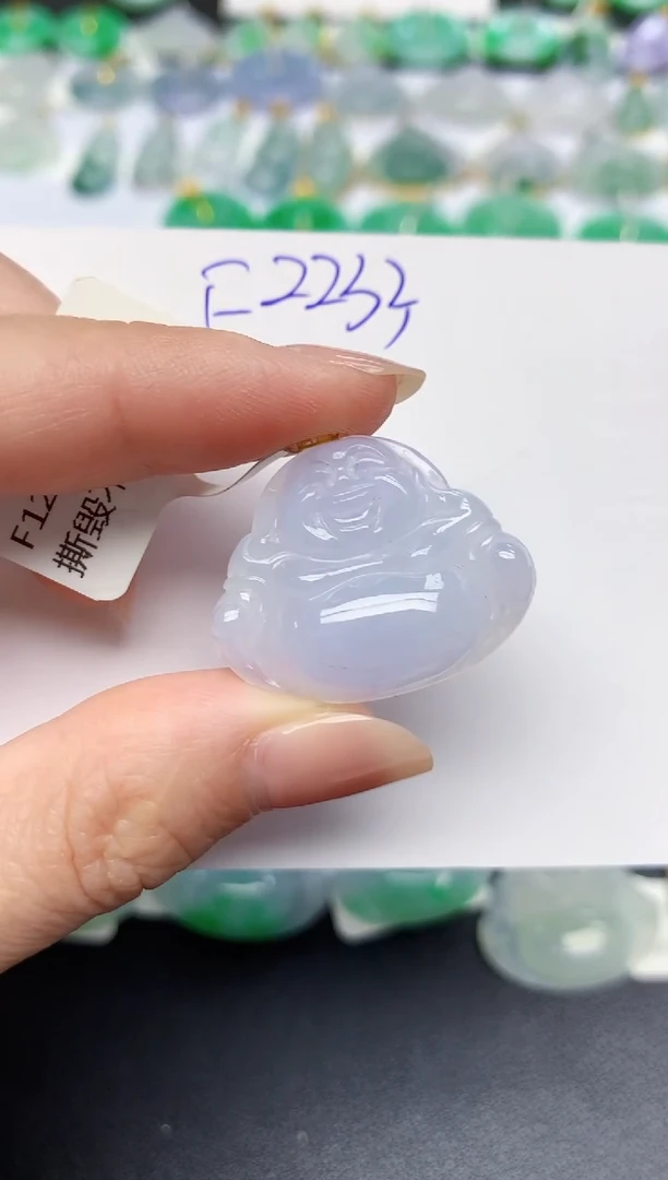 颈饰18K金镶嵌翡翠天然缅甸A货翡翠百元以上9元证书费自理