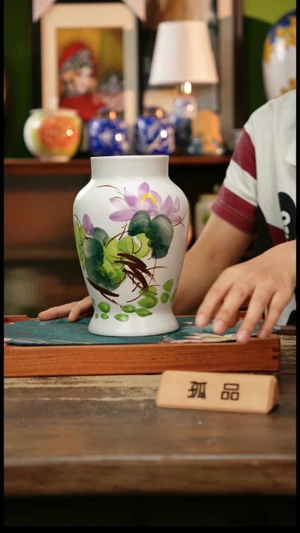 瓶景德镇纯手工釉下彩精品茶具水杯