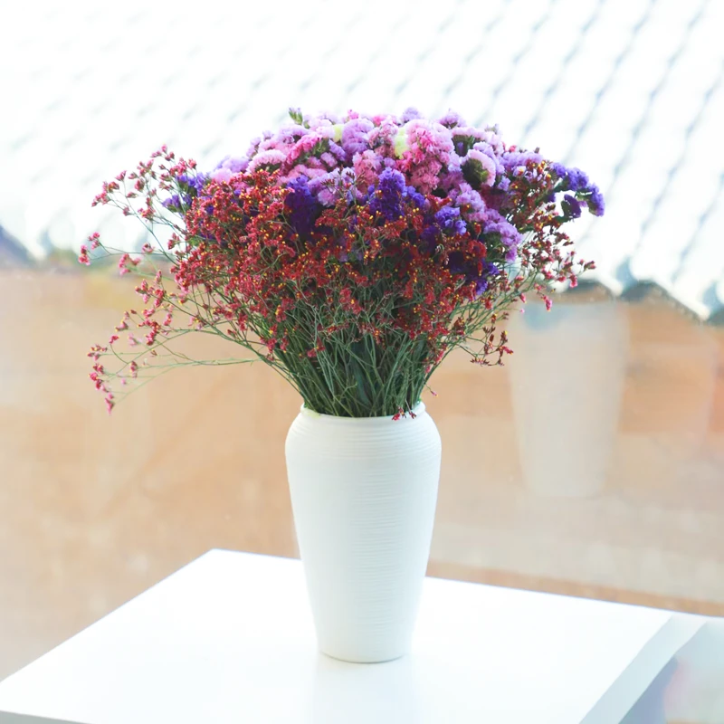 【送花瓶】大束勿忘我鲜花云南基地直发干花永生花摆件