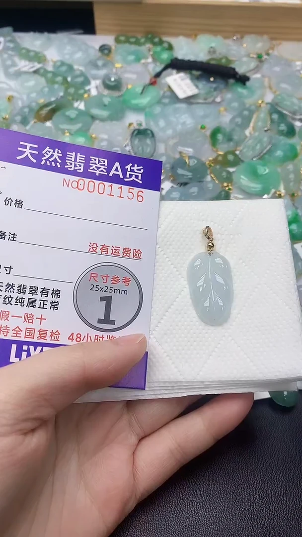 颈饰未镶嵌翡翠天然缅甸A货百元以上9元证书费自理