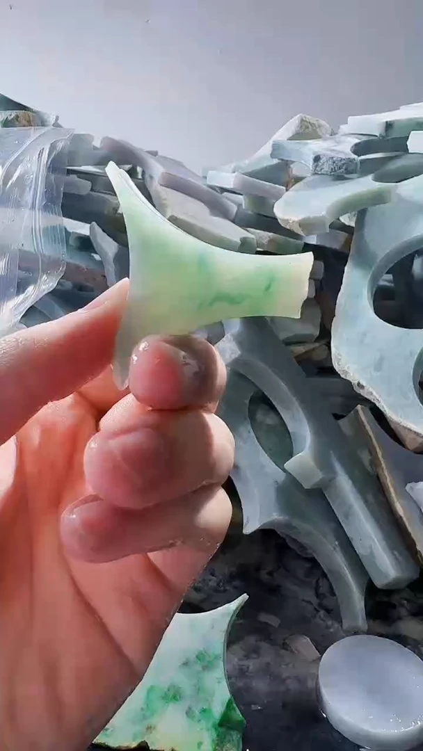 裸石翡翠缅甸翡翠A货文810