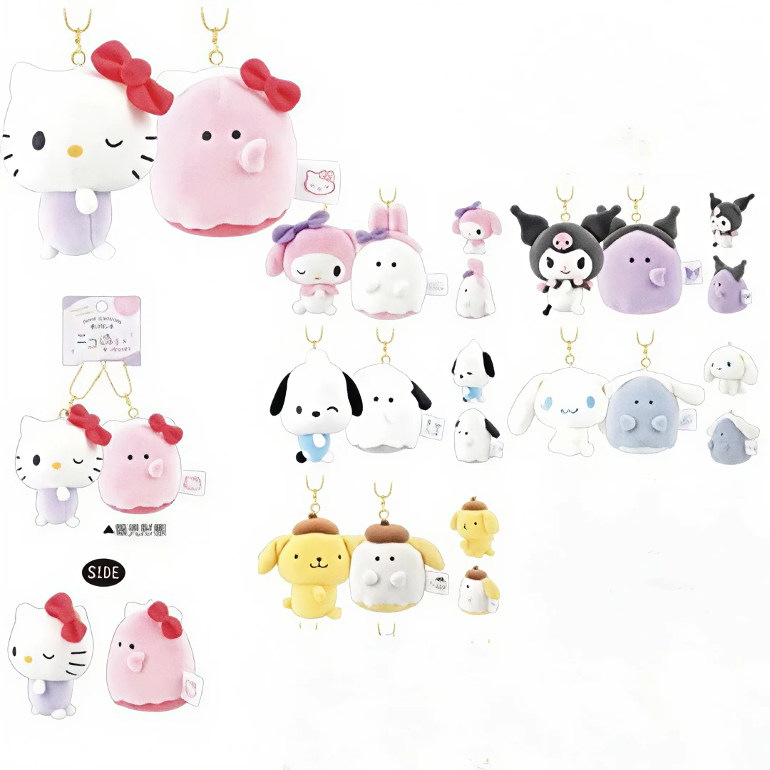 【雪】三丽鸥幽灵系列磁吸贴贴毛绒挂件