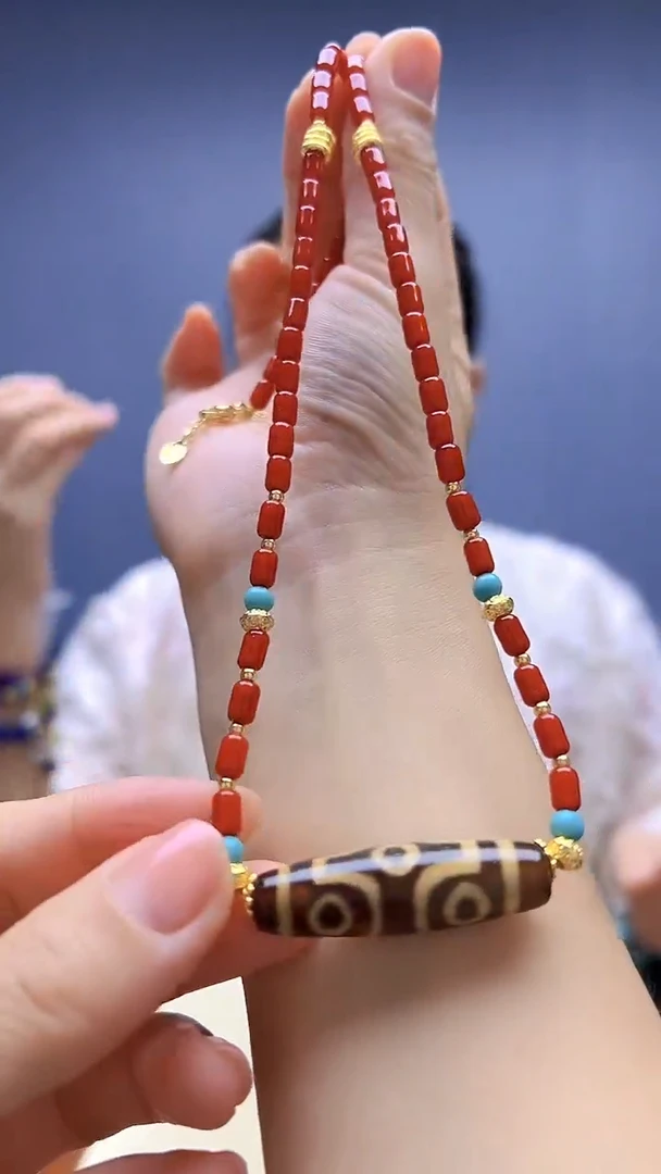 高货diy颈饰桶珠项链