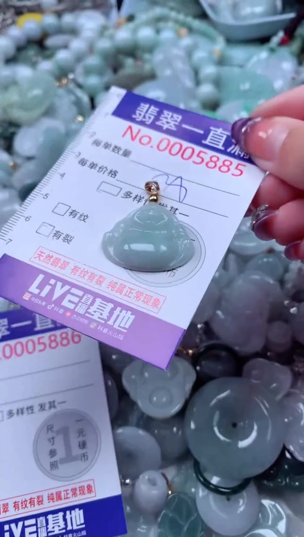 翡翠未镶嵌吊坠(不含链)5885