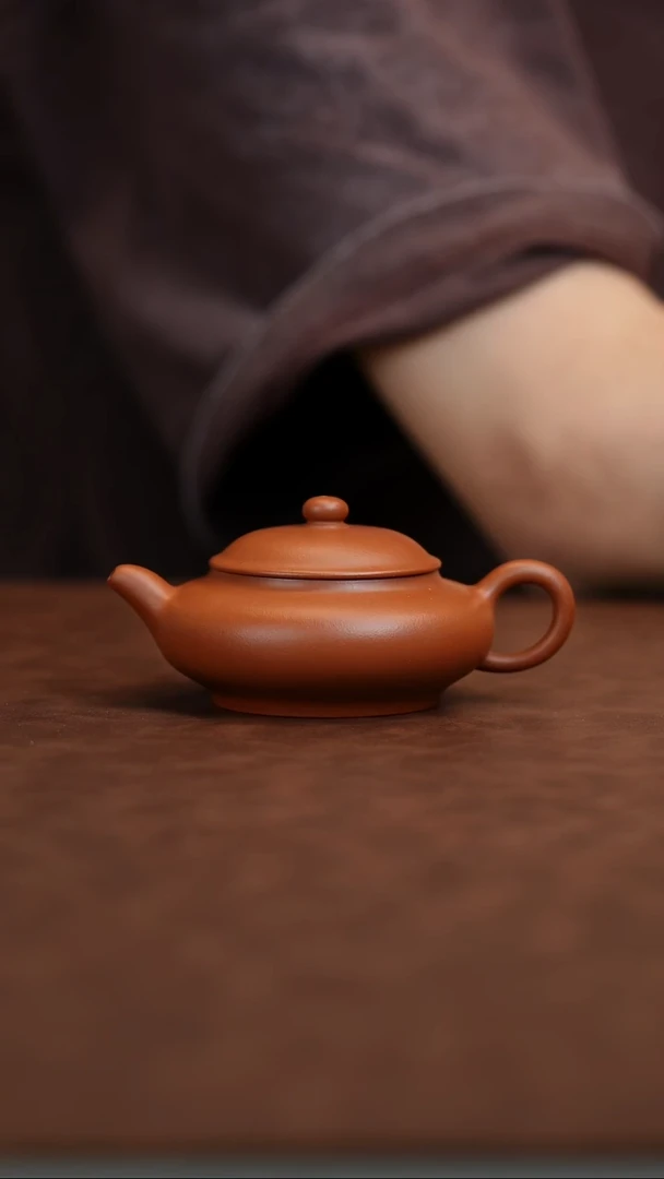 茶壶紫砂老**车安德敏 伯俊矮潘 全手工 100CC