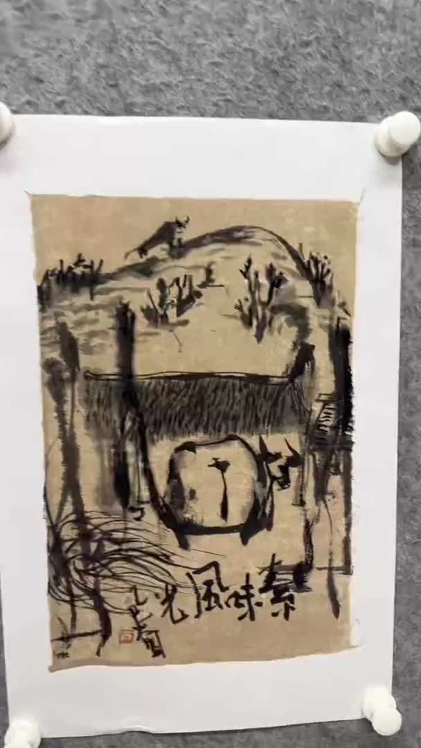 国画写意画花鸟画手绘