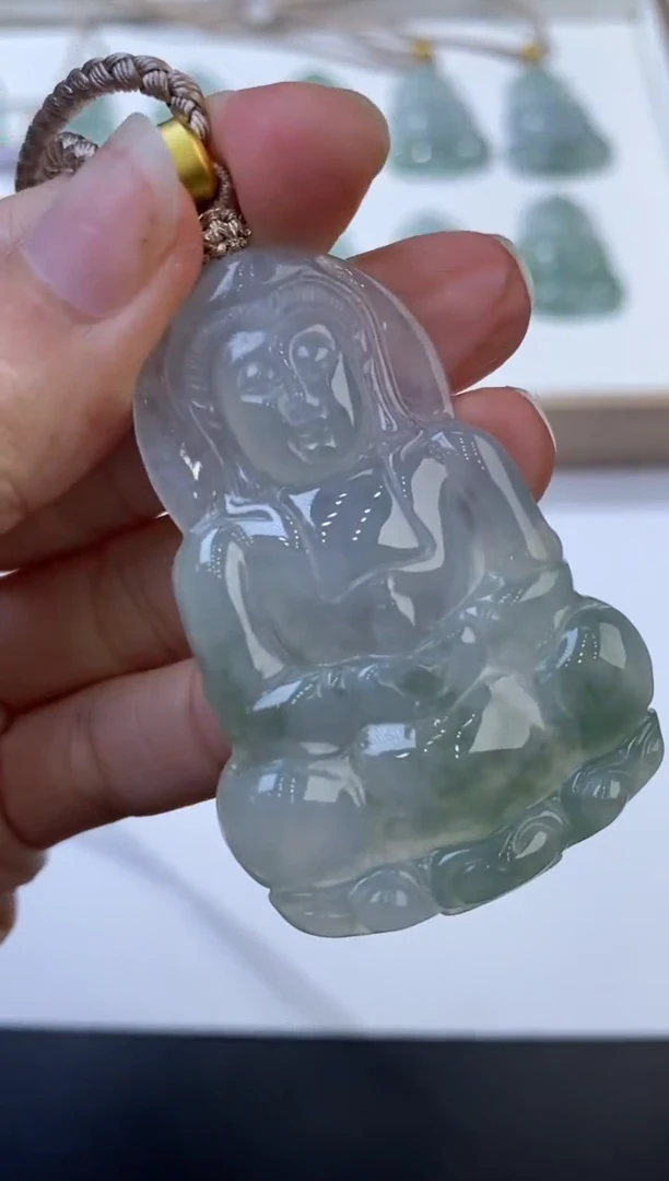 未镶嵌挂件翡翠浅**g300806