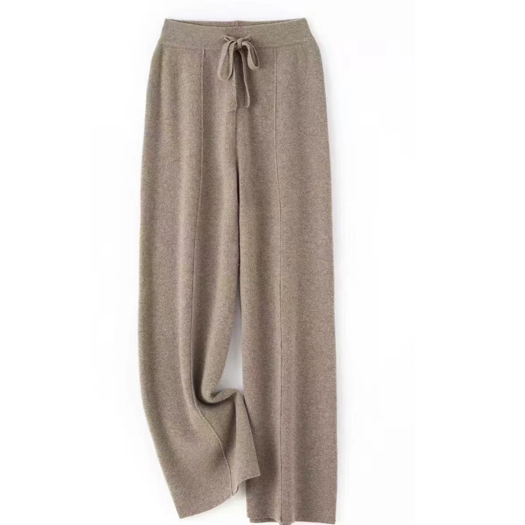 暖华【价格已开】100%纯羊毛中缝裤秋冬支持检测假一罚十阔腿裤直筒