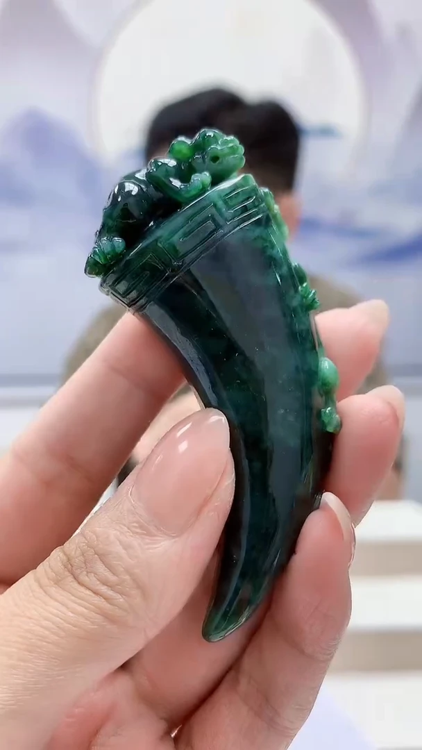 未镶嵌定制翡翠4917MM-毛货挂件54