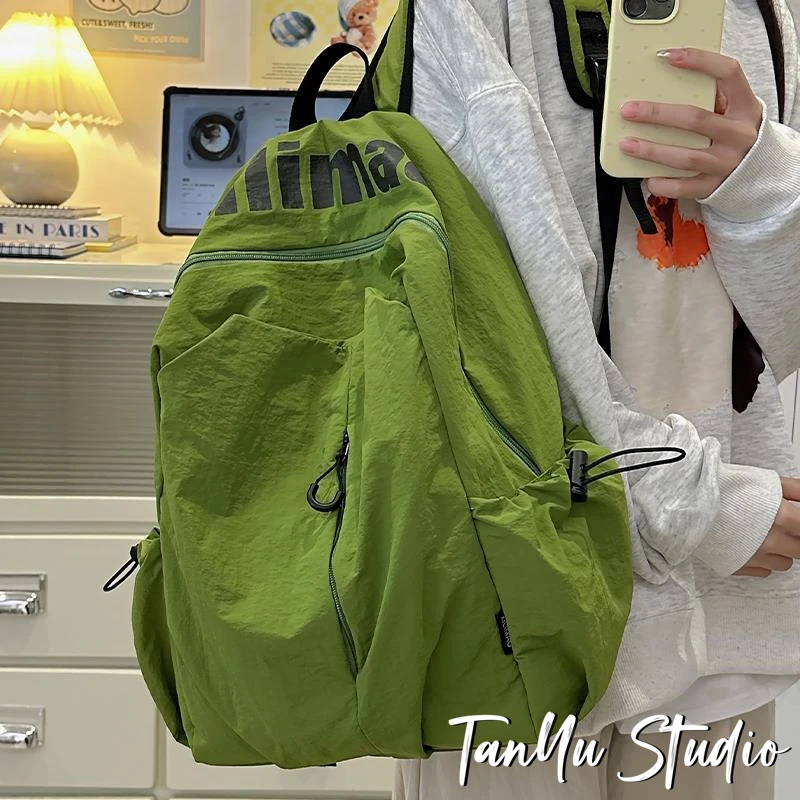 探屿双肩包女旅游轻便女士休闲背包新款旅行包女生高颜值出游书包