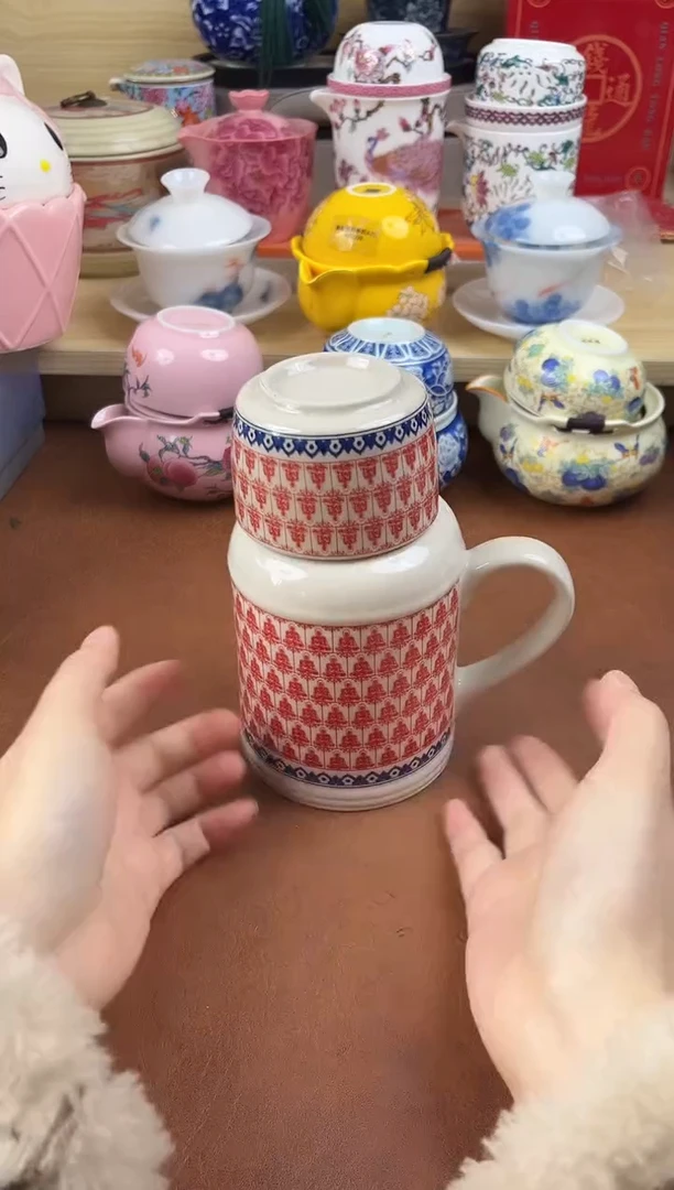 陶陶瓷茶具摆件旅行套组